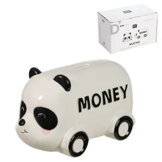 Hucha Panda Furgoneta Cerámica | Hucha Original Decorativa